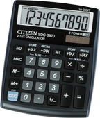 Калькулятор 10 разрядов, 10.8x13.5см, черный Citizen