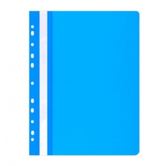 KALAM.KZ - Скоросшиватель пластиковый, с перфорацией, A4, 100/170мкм, синий Office, PBS