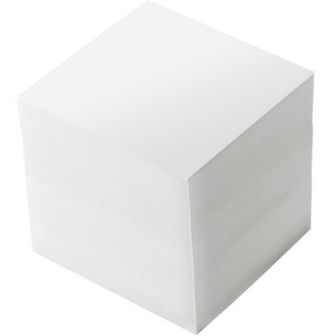 Бумага для записей 75х75мм, 750л, белая рассыпная Pronoti