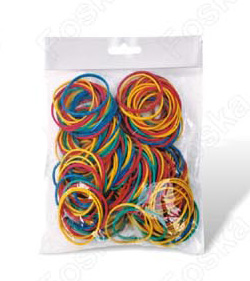 Резинки для денег, 10см, 100гр, цветные Foska
