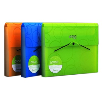 Папка с резинкой А4, 15мм, 5отделений, пластик Shuter