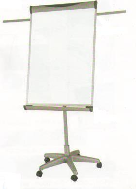 Доска-флипчарт 60x90см, магнитно-маркерная, 2 держателя, 5колес, Data Zone