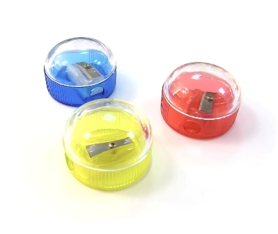 Точилка 1 отверстие, с контейнером,форма круга, пластик Epene