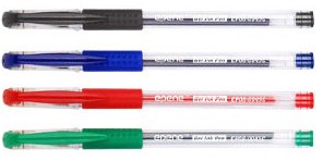 Ручка гелевая, 0.6мм, зеленая, прозрачный корпус, с резиновым упором для пальцев Epene