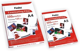 Пленка для ламинирования А3, 175микр, глянцевая Foska