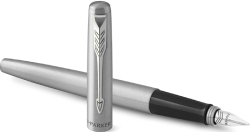 KALAM.KZ - Ручка перьевая Parker Jotter Stainless Steel CT, 1,0 мм M, синяя 2030946