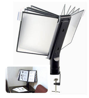 Демонстрационная система, 10 демопанелей, с креплением к столу, черная Aidata