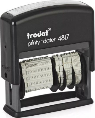 Датер Trodat 4817 рус высота шрифта 3,8 мм с 12 бух. терминами