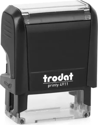 Штамп 38x14мм, "Оплачено" 4911, высота шрифта 4-5 мм, корпус ассорти Trodat