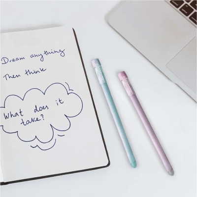 KALAM.KZ - Ручка гелевая, 0.5мм, синяя, ПИШИ-СТИРАЙ OfficeSpace "Soda"