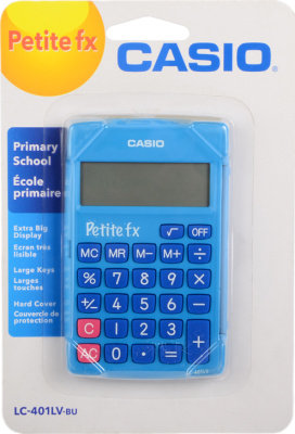 KALAM.KZ - Калькулятор карманный 8 разрядов, 10,7 x 120x 75 мм, светло-синий, CASIO LC-401LV-BU-S-EH
