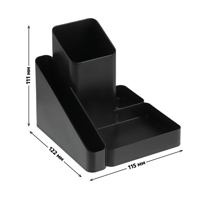KALAM.KZ - Подставка для канц. принадлежностей, Имидж, черный, пластик Стамм