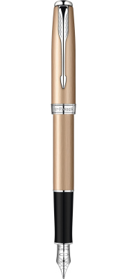 Ручка перьевая Parker Sonnet Pink Gold CT, 0,8 мм F, черная S0947260