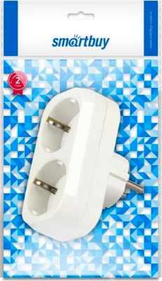 KALAM.KZ - Тройник-Разветвитель 3 гнезда с заземлением плоский 16А 250B (SBE-16-A02-3z)/100 Smartbuy