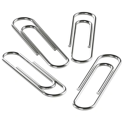 KALAM.KZ - Скрепки 28мм, 100шт, круглые, оцинкованные, Basy