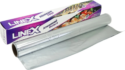Фольга пищевая алюминиевая 10м х 30 см Linex