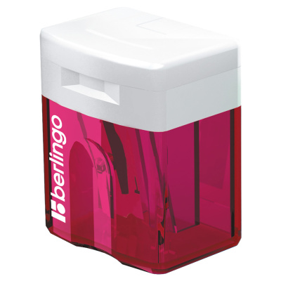 KALAM.KZ - Точилка 1 отверстие, с контейнером, пластик, ассорти "Perfect" Berlingo