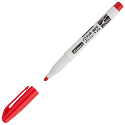 Маркер для доски, 1-2мм, круглый наконечник, красный, 120 Luxor