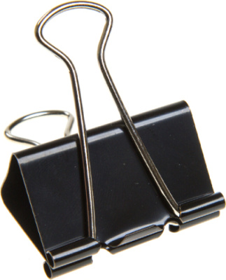 Зажим 51мм, для бумаги, черный KW-trio