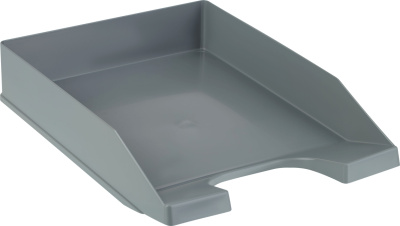Лоток горизонтальный А4, серый Стамм Стандарт