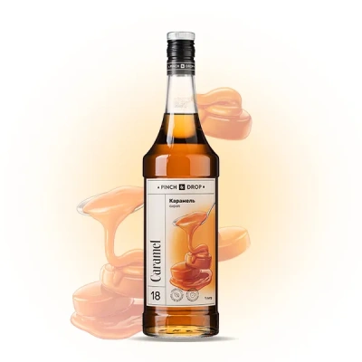 Сироп Карамель, Pinch&Drop, стекло, 1л., D=85, H=330мм