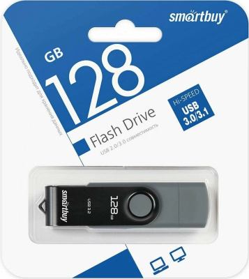 Флеш-накопитель USB 128GB Smartbuy 3.0 Twist Dual Type-C/Type-A