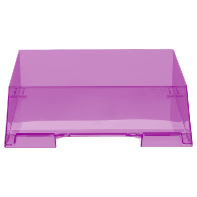 KALAM.KZ - Лоток горизонтальный А4, фиолетовый тонированный Стамм Фаворит