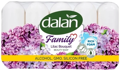 Мыло туалетное 75гр *5шт Букет сирени, мультипак, "Dalan Family" 