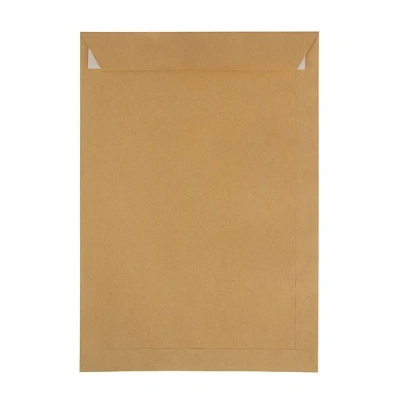Конверт С5 (162х229мм), 90гр, без окна,коричневый,с отрывной полосой по короткой стороне Куверт