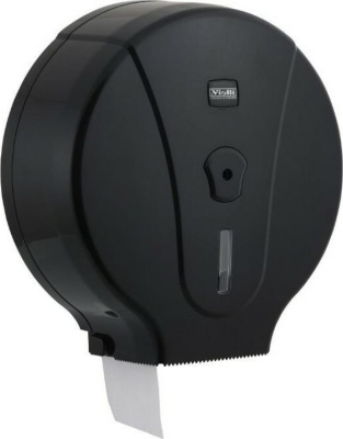 Диспенсер для туалетной бумаги Jumbo черный.пластик 