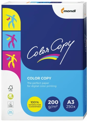 Бумага белая Color Copy А3, 200гр, 250л, матовая, без покрытия