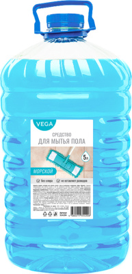 Средство моющее, универсальное для пола 5л Морской ПЭТ, "Vega"