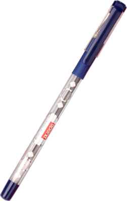 Ручка шариковая, 1.0мм, синяя, корпус прозрачный Epene