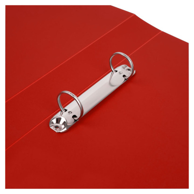 KALAM.KZ - Папка на 2 кольца, A4, 40мм, 500мкм, красная, пластик Стамм