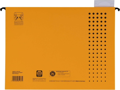 KALAM.KZ - Папка подвесная A4(240x318x6мм), 230гр, желтая Hamelin