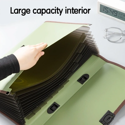 KALAM.KZ - Портфель 13отделений А4+, 0.75мм, с ручкой, пластик Deli