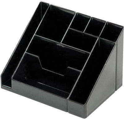 Подставка для канц. принадлежностей, "Каскад" ,черная Стамм