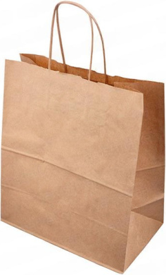 Пакет крафт 300*120*380 с кручеными ручками