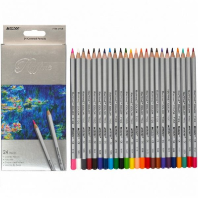 Карандаши цветные 24 цвета, набор, картон.упаковка Marco