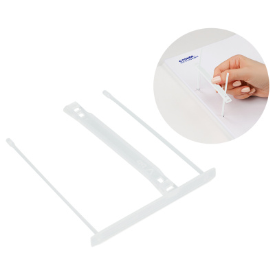 KALAM.KZ - Механизм скоросшивателя, пластиковый прозрачный, 100 шт в уп. Стамм