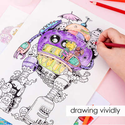 KALAM.KZ - Карандаши цветные 24 цвета, набор, картон.упаковка Foska