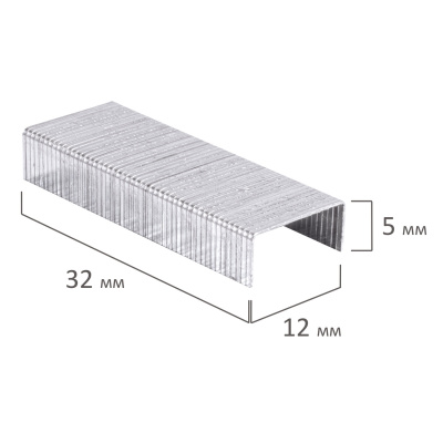 KALAM.KZ - Скобы для степлера №24/6, 1-30л, 1000шт, STAFF