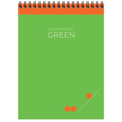 Блокнот 80л, А5 на спирали, тв.обл, BG "Bright light"