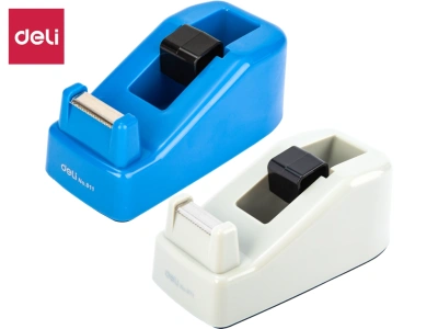 Диспенсер настольный  для ленты клейкой, 18 мм х 33 м (120х60х50 г), Deli