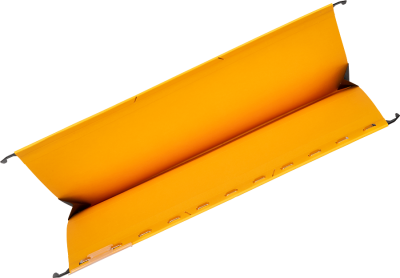 KALAM.KZ - Папка подвесная A4(240x318x6мм), 230гр, боковой ограничитель, желтая Hamelin