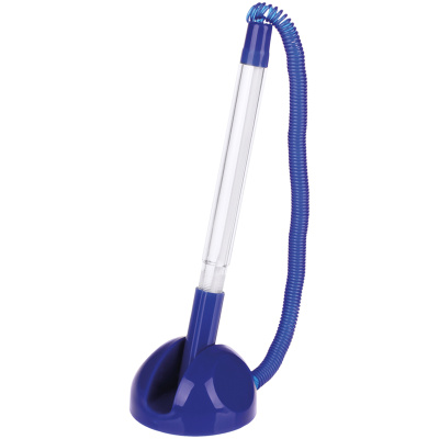 Ручка шариковая на подставке, 0,7мм, корпус синий, OfficeSpace