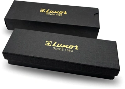 KALAM.KZ - Ручка шариковая 0,7мм, синяя, "Nero", корпус черный матовый, в подарочной упаковке Luxor