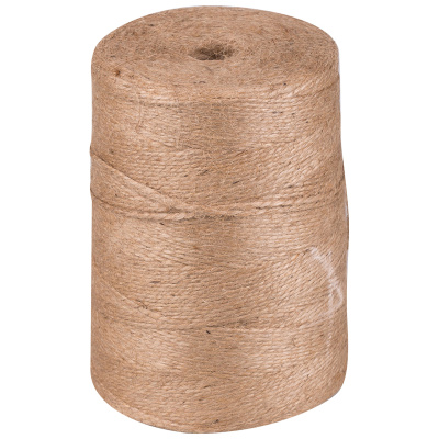 Шпагат джутовый, 600м, 1кг, коричневый, полированный, 1680текс., 3 нити, OfficeSpace