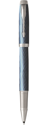 Ручка роллерная Parker IM Premium T318 Blue Grey CT, 0,5 мм F, черная 2143648