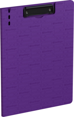 Папка-планшет А4, с верхним прижимом, пластик, фиолетовая, Berlingo "Your Way"